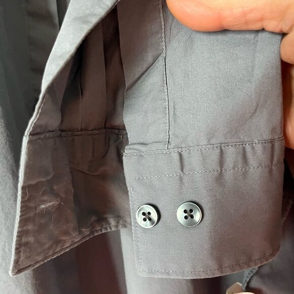 Unlisted by Kenneth Cole grey, long-sleeved, dress button down shirt, 16 (32-33) - Picture 4 of 7